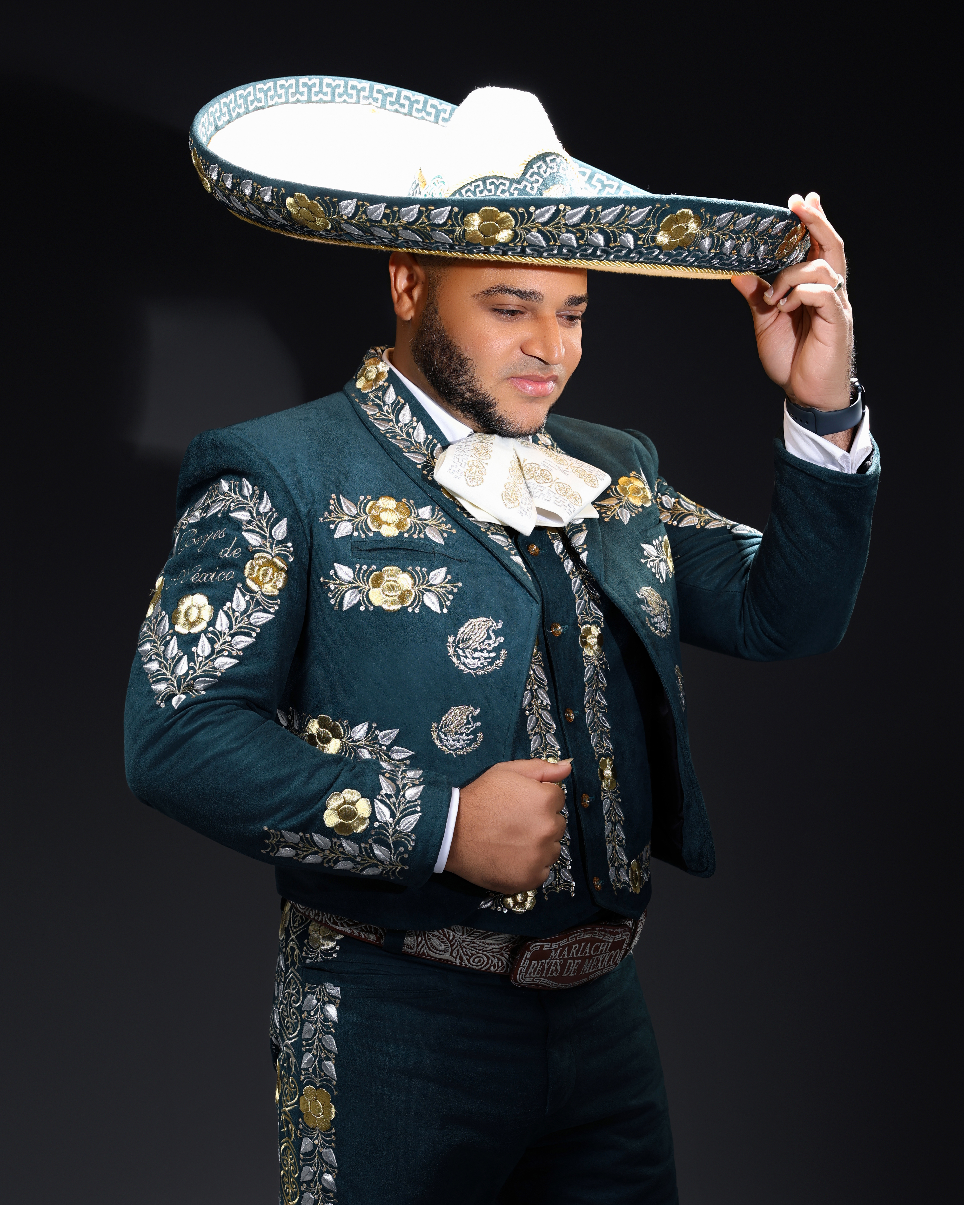 Manuel, integrante del Mariachi Reyes de México.